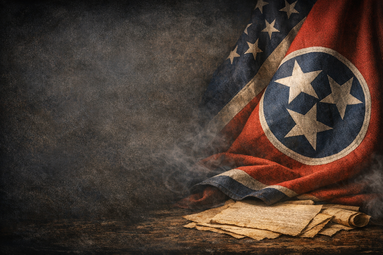 Patriotic civic background behind the hero section